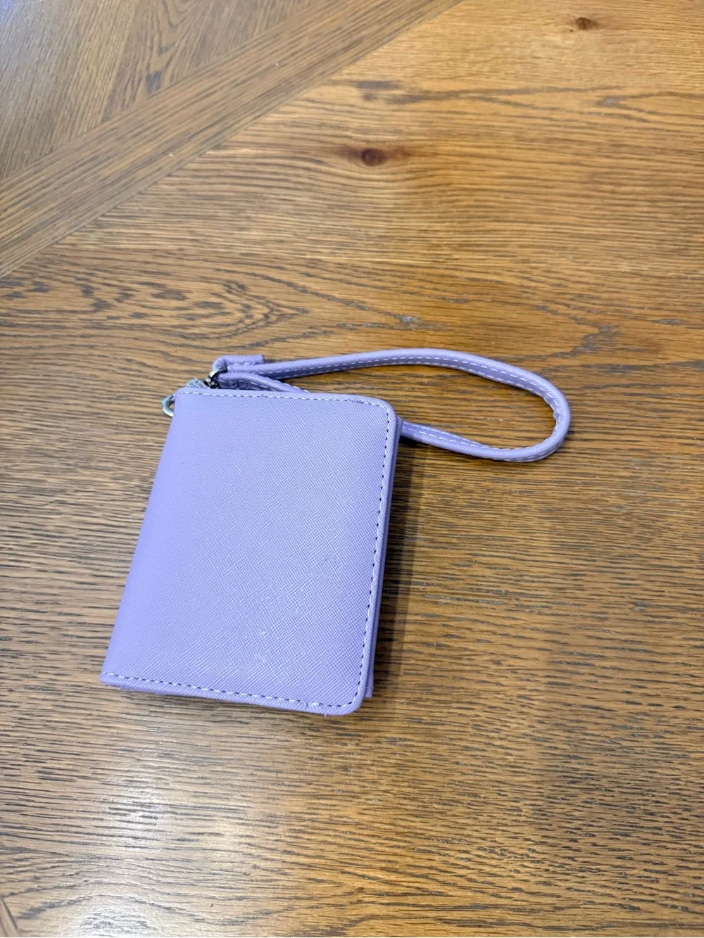 Steve Madden Lavender Wristlet Wallet ID Card Holder Snap Closure NWOT